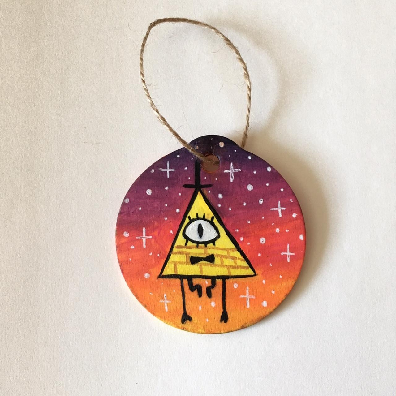 Gravity Falls Bill Cypher hand painted wooden... - Depop