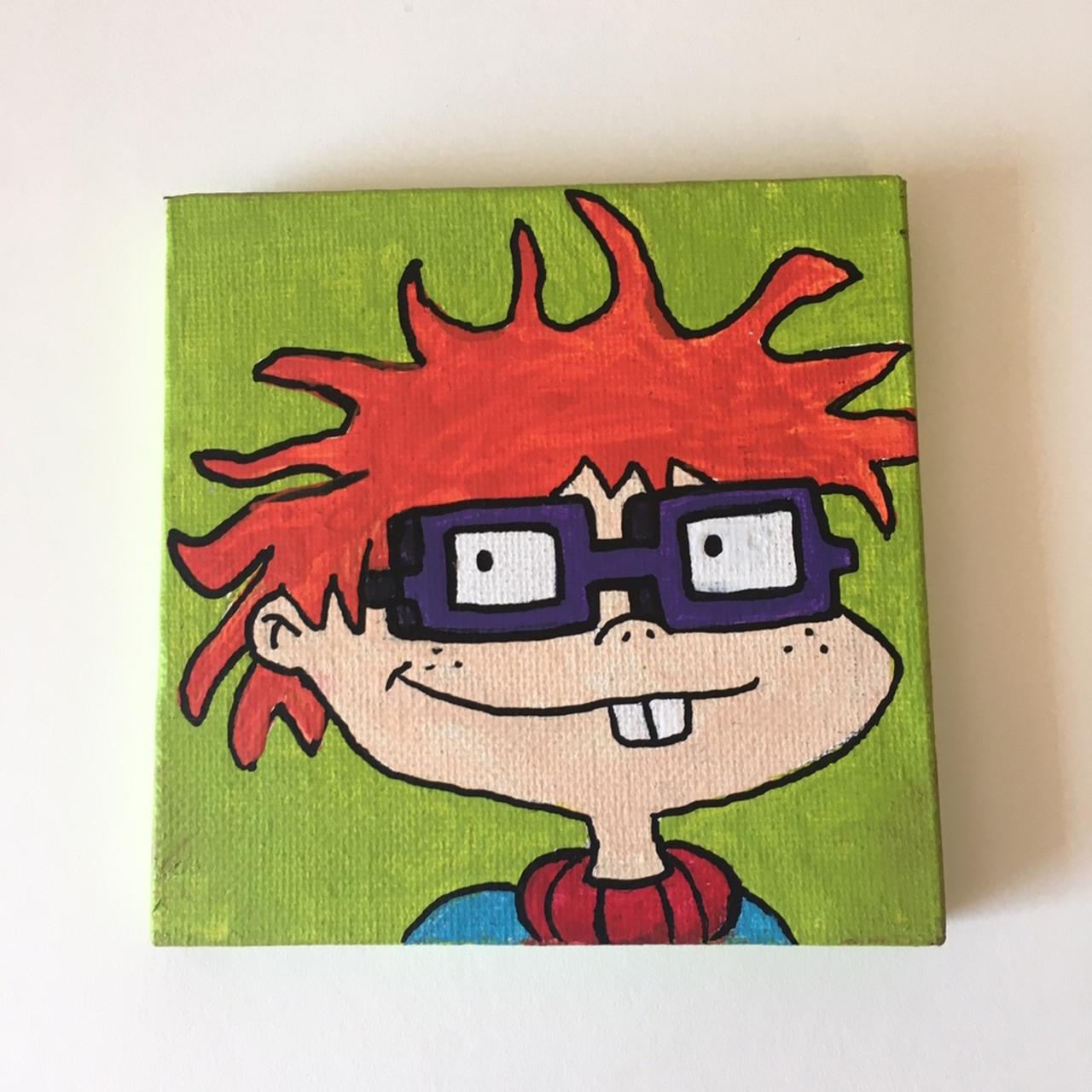 Sad spongebob 5x7 acrylic painting - Depop