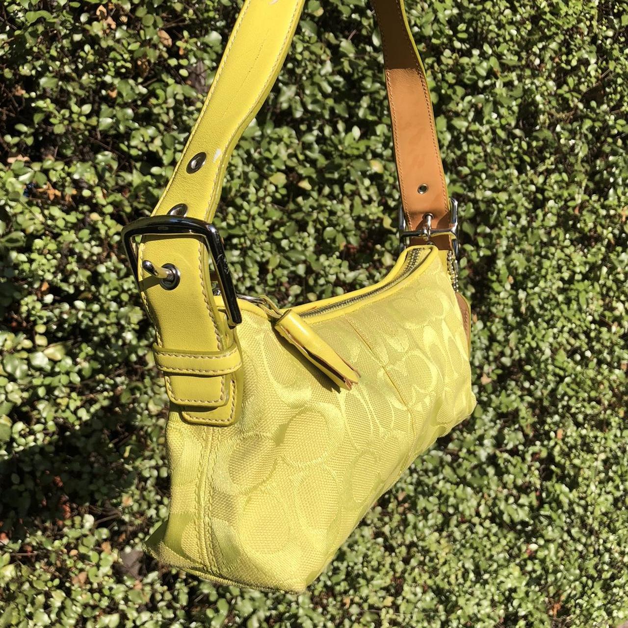 Lime Green Coach Shoulder Bag Super easy to wear, - Depop