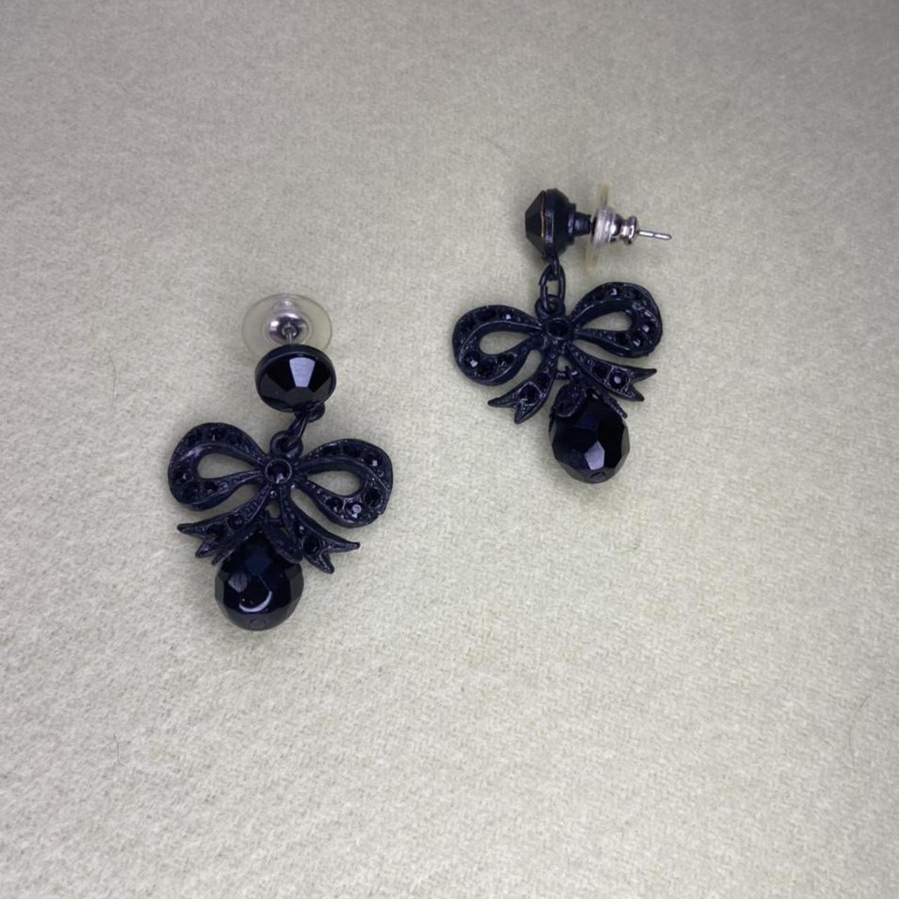 Product Image 3 - Gothic vintage Lolita bow earrings.