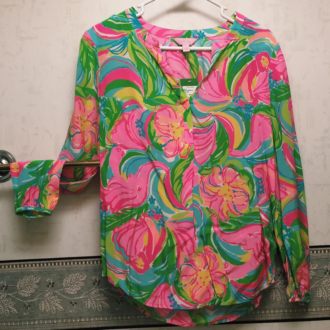 Lilly Pulitzer Womens Blouse Depop