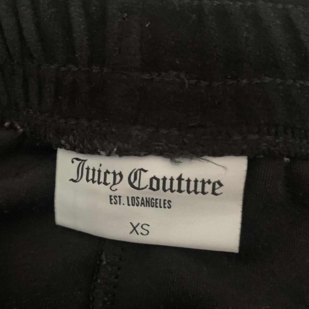 black juicy couture bottoms with diamantes on the... - Depop