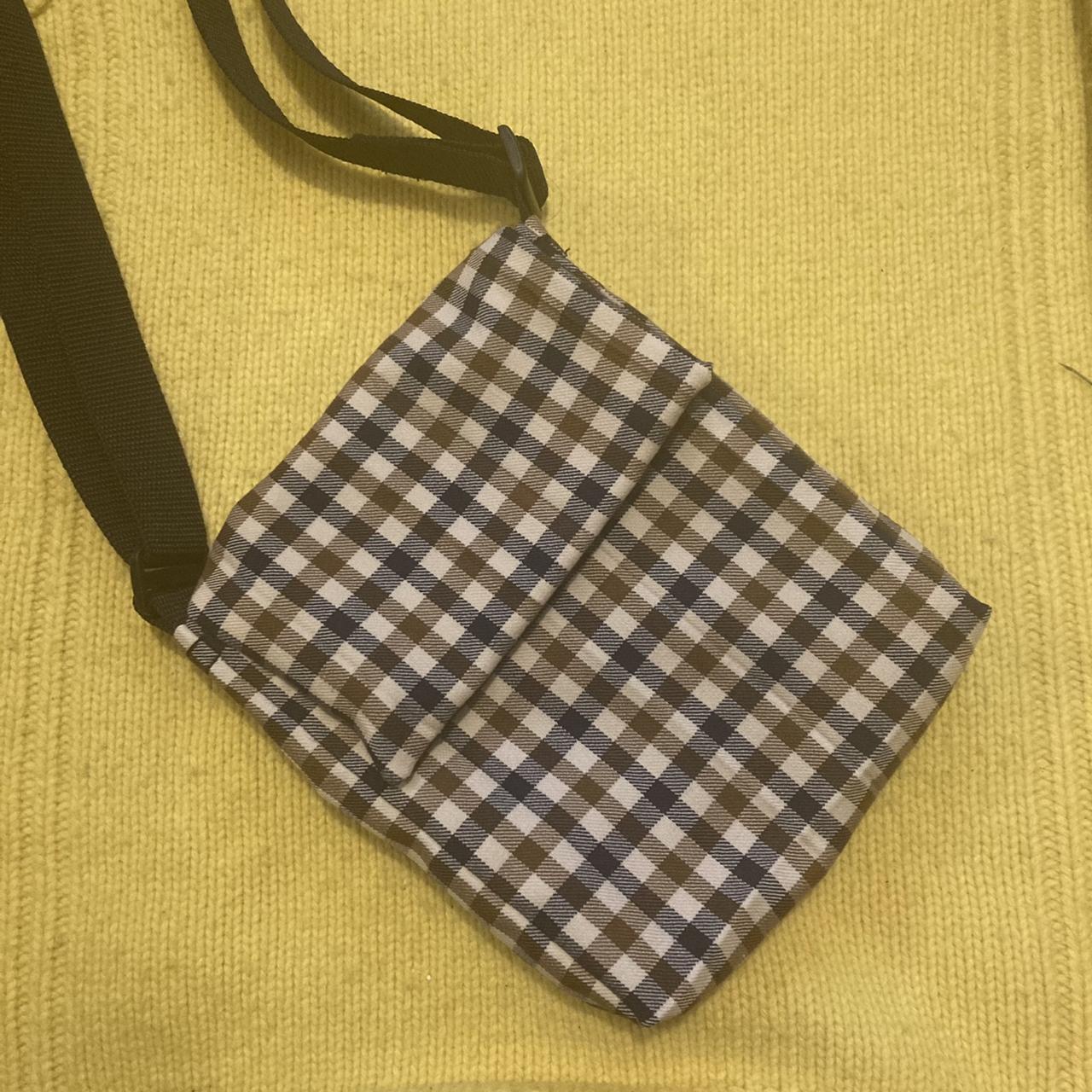 Aquascutum bag made from skirt. All reworked bags