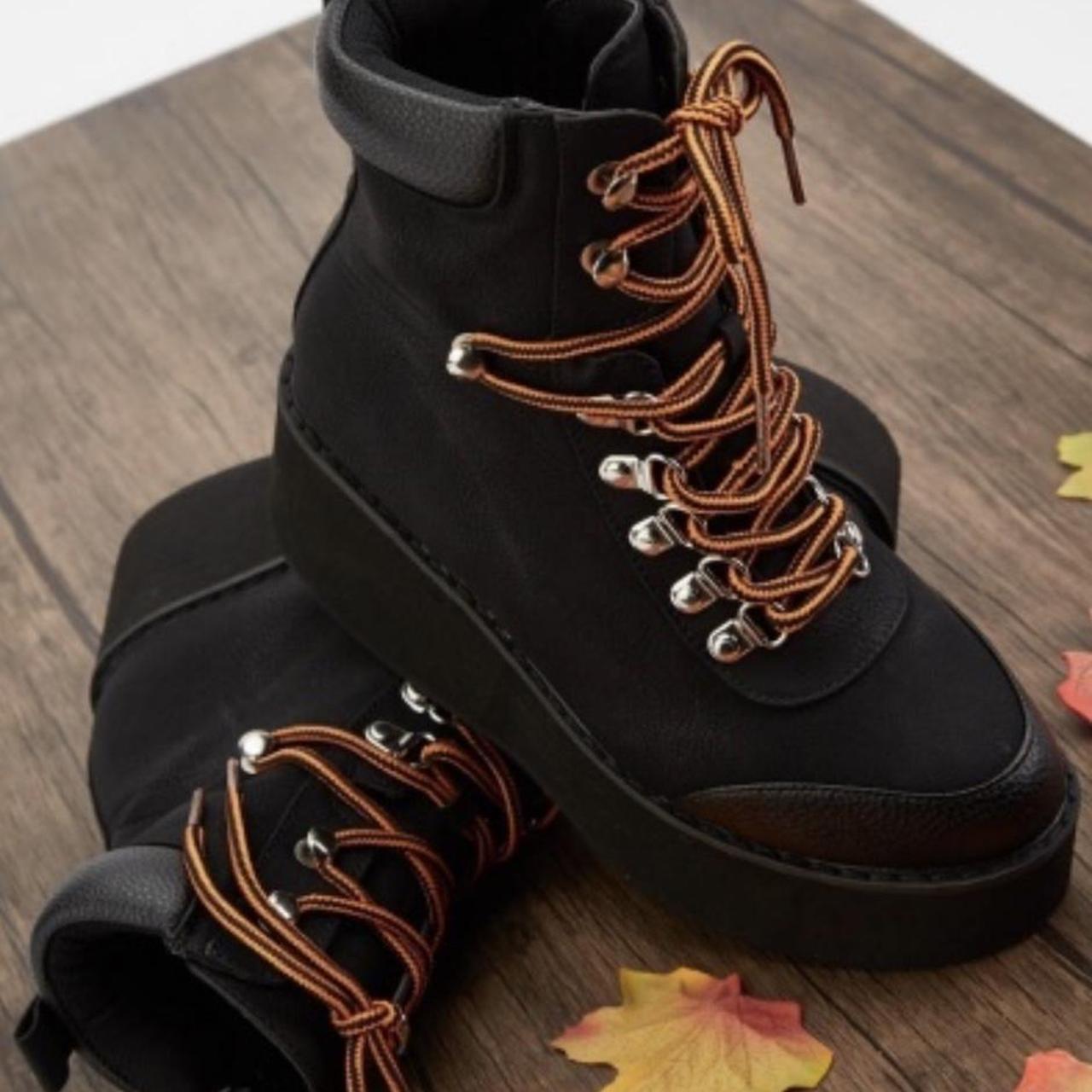 chunky platform hiker boots