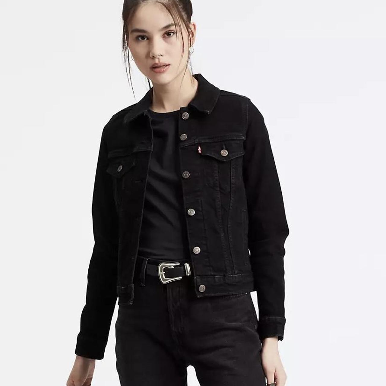 black denim jacket size 6