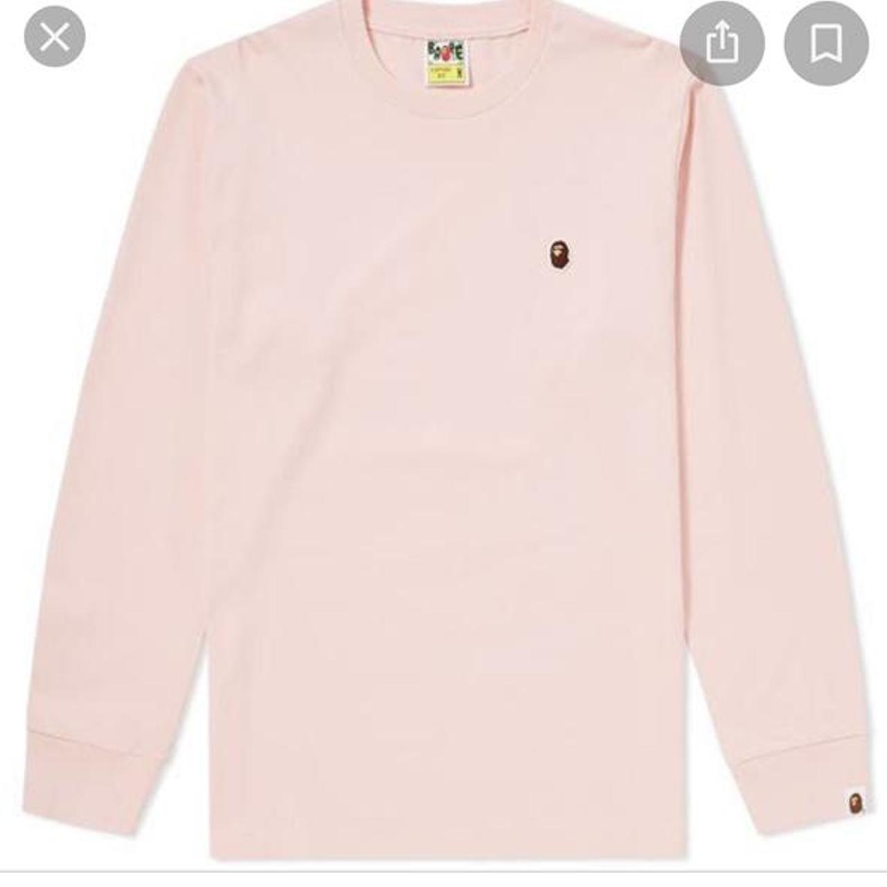 pink bape long sleeve