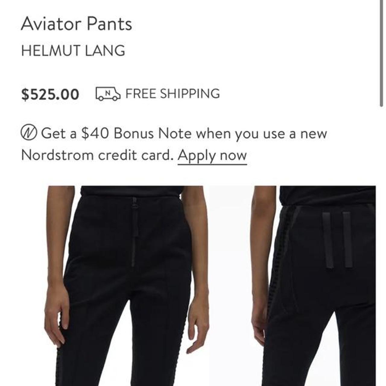 helmut lang aviator pants