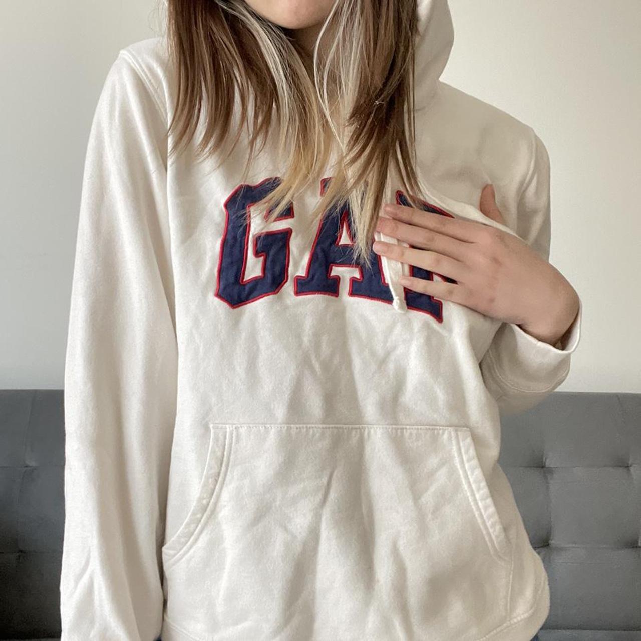 gap hoodie cream