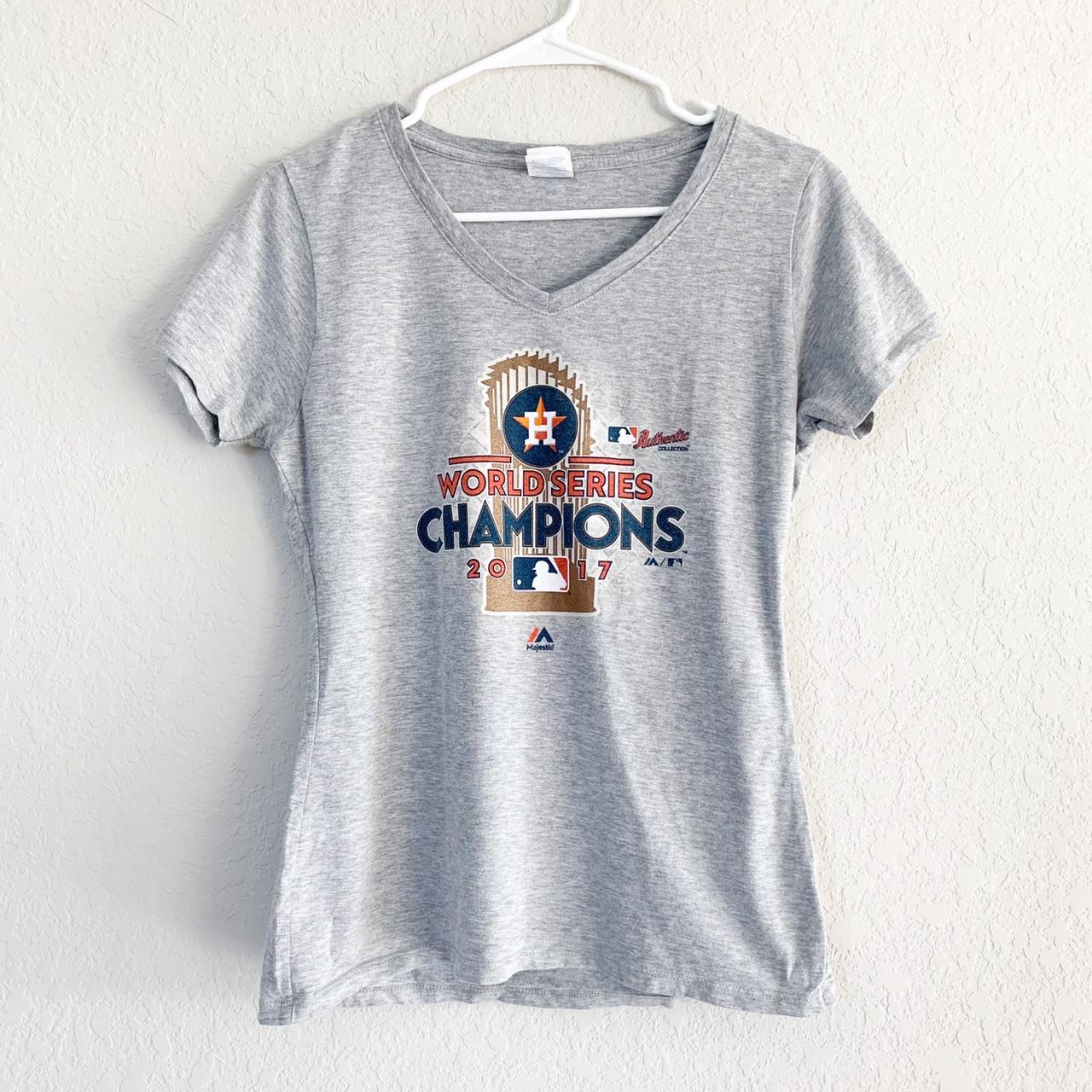 Black Astros 2017 World Series Champions shirt from - Depop