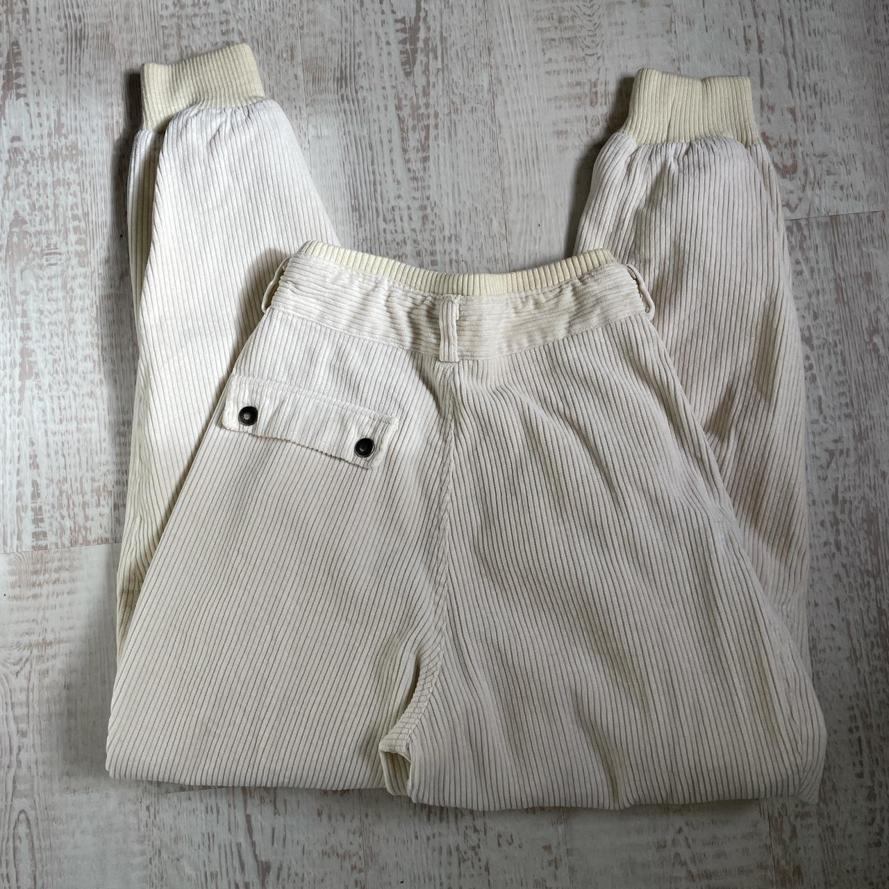 Really cool vintage cream corduroy cargo... - Depop