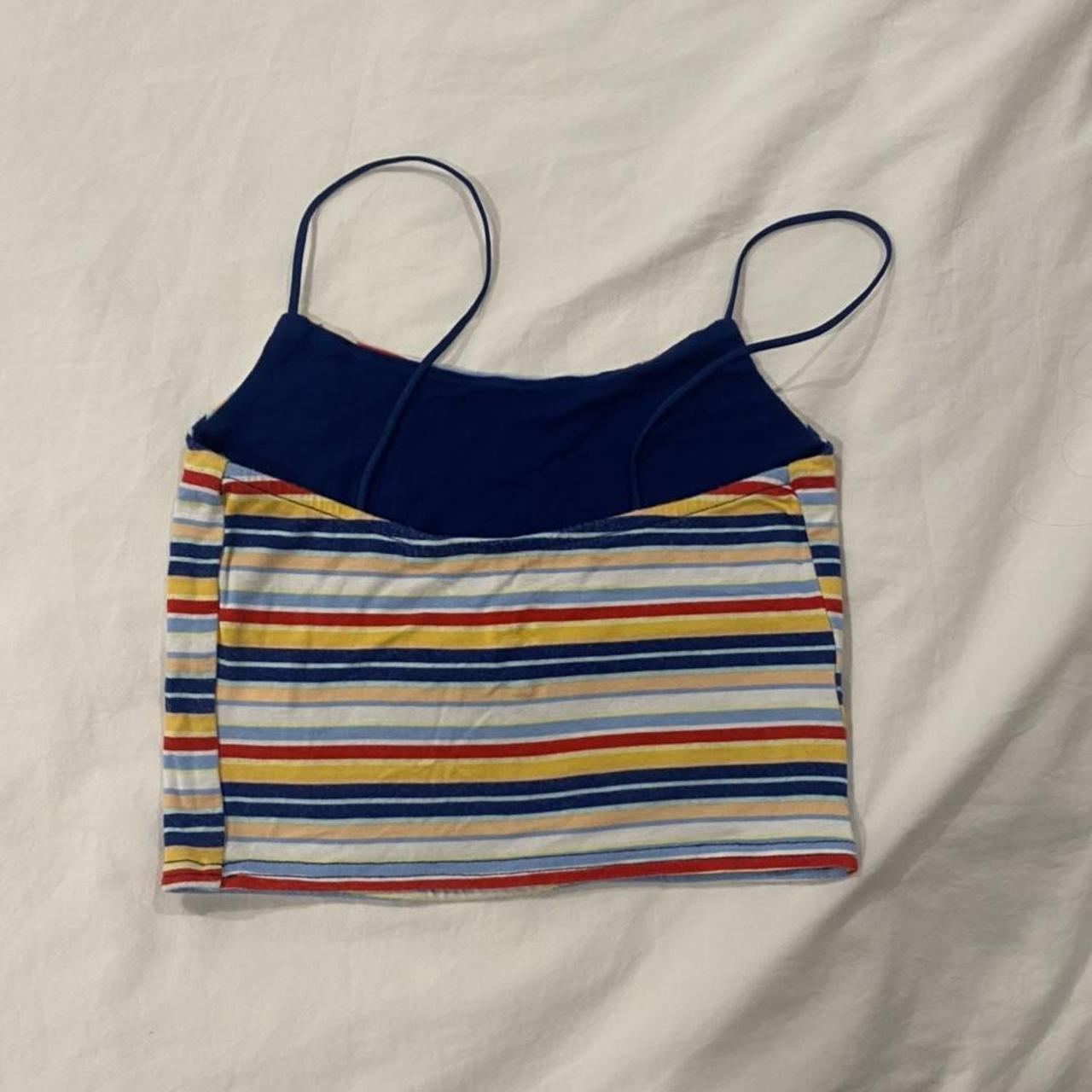 Pacsun striped bungee crop top #pacsun #croptop - Depop