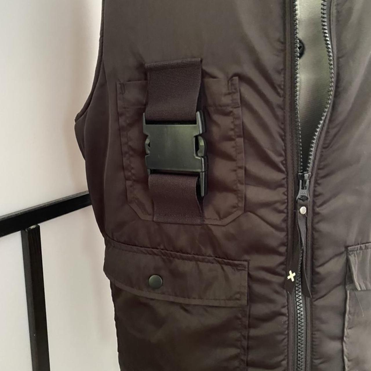 Streetwear black tactical vest. Four pockets, puffer... Depop