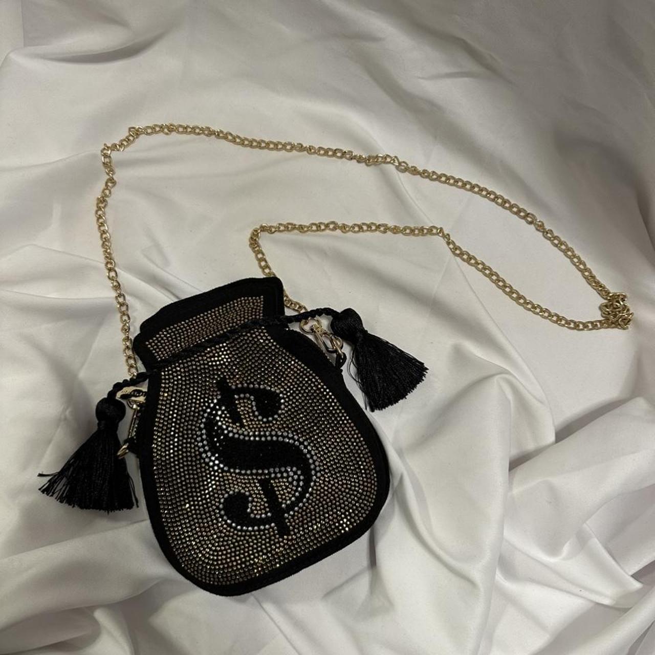 Product Image 1 - Gold and black rhinestone bag.