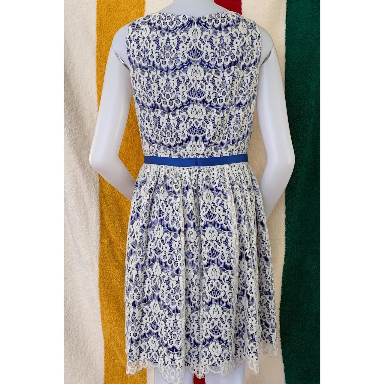 Shoshanna June royal blue lace buy dress with pockets