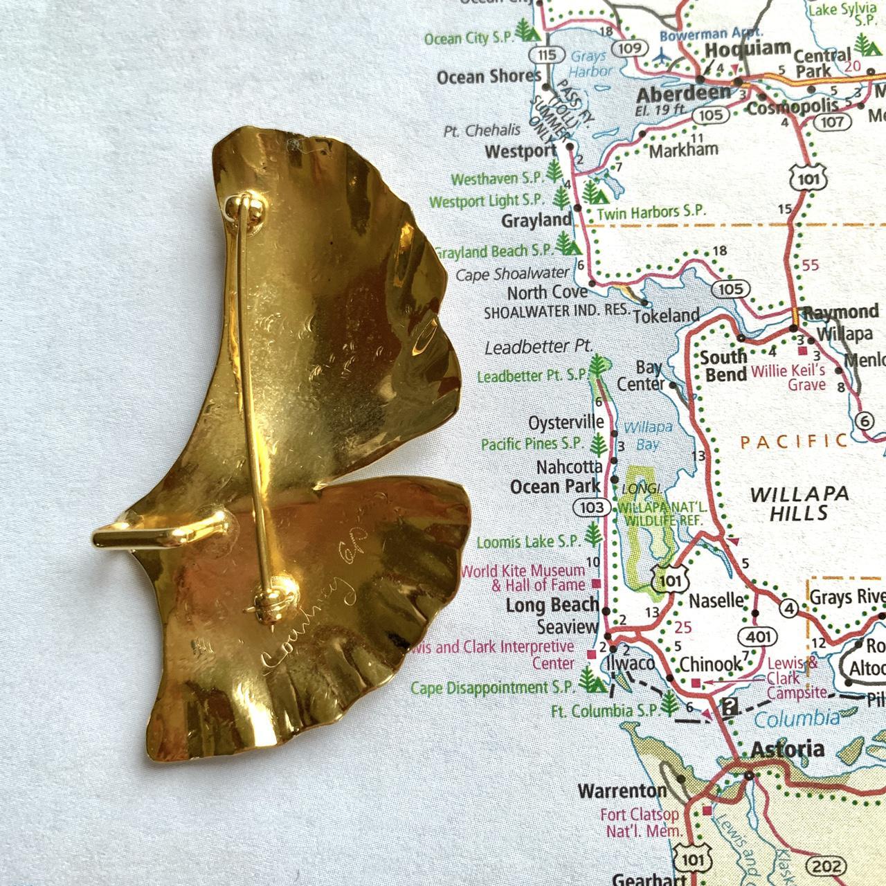 Product Image 2 - Gold plated Ginkgo leaf shaped