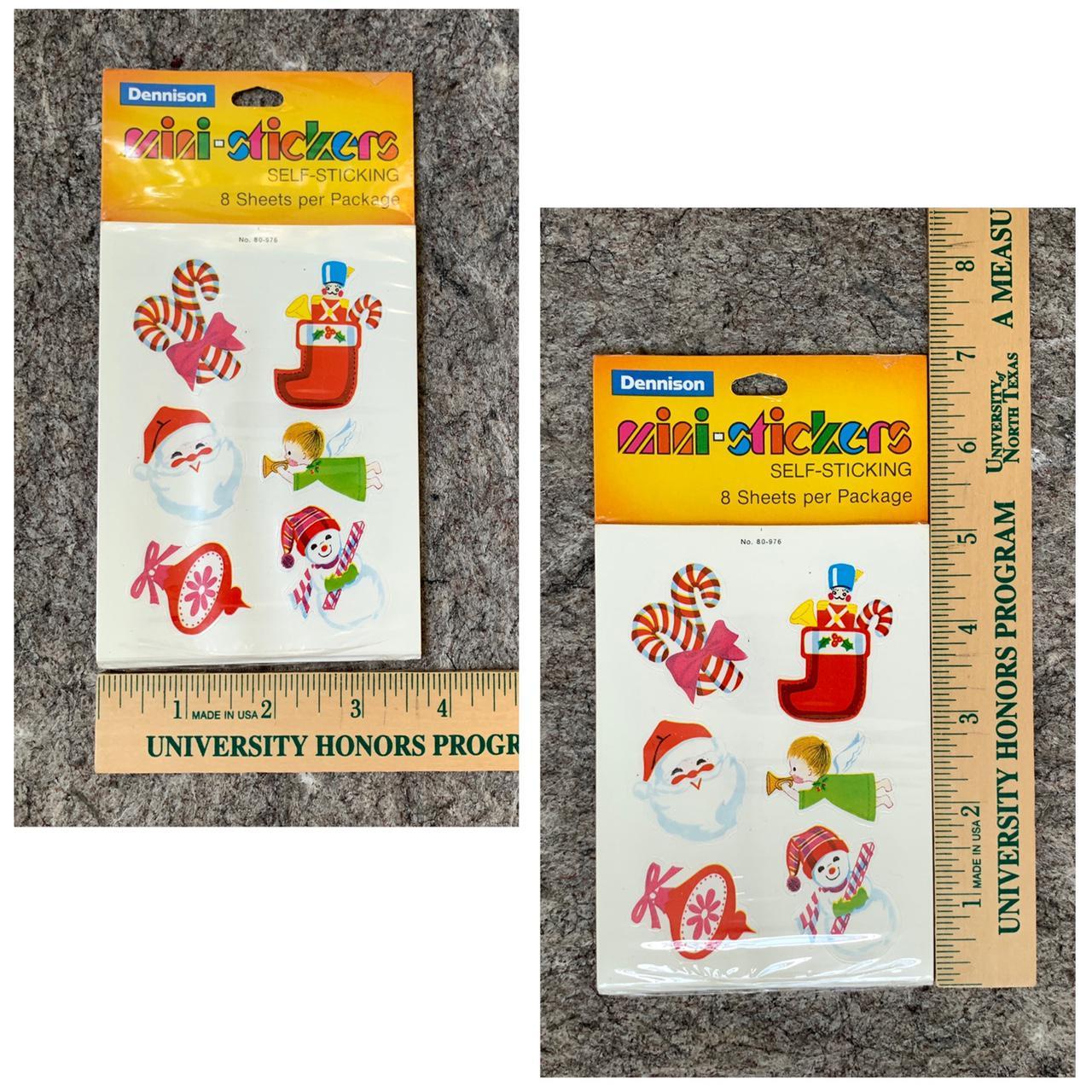 Product Image 3 - 3 Vintage Dennison mini-stickers Christmas