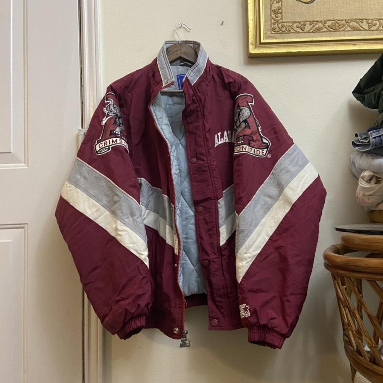 Vintage Alabama Starter Puffer Jacket Mens L Depop