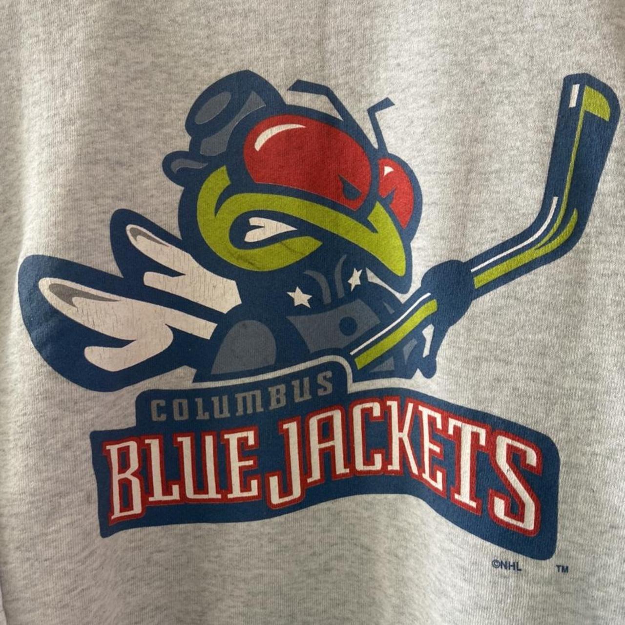 Antigua NHL Columbus Blue Jackets Women's Action Pullover, Grey, Medium, Cotton