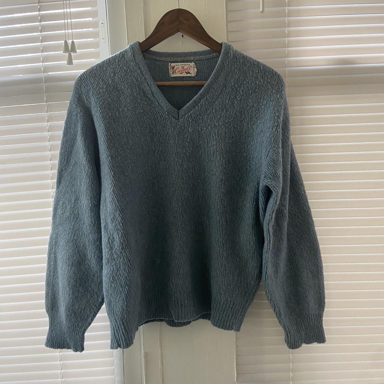 Men's Cotton/Cashmere Sweater, V-Neck