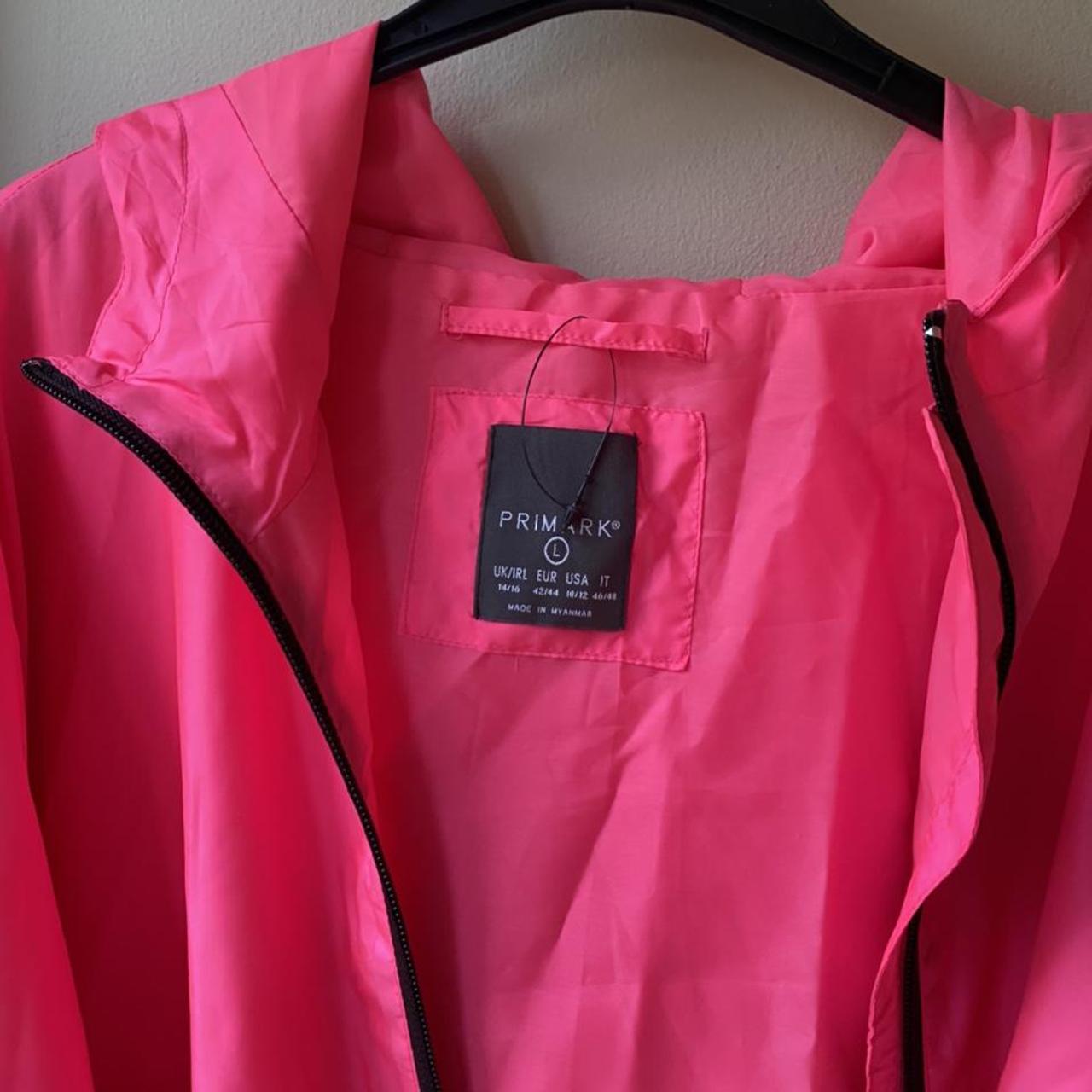 New - Primark neon pink lightweight hooded... - Depop