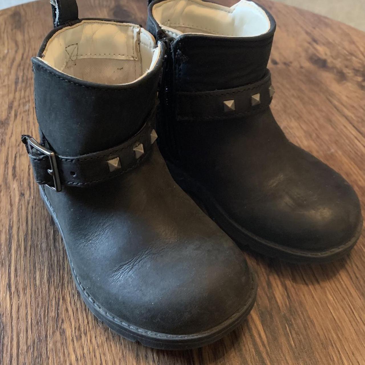 Girls black boots clearance clarks