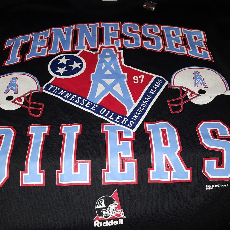 Tennessee Oilers NFL 1997 Inaugural Season T-Shirt - XL – The Vintage Store