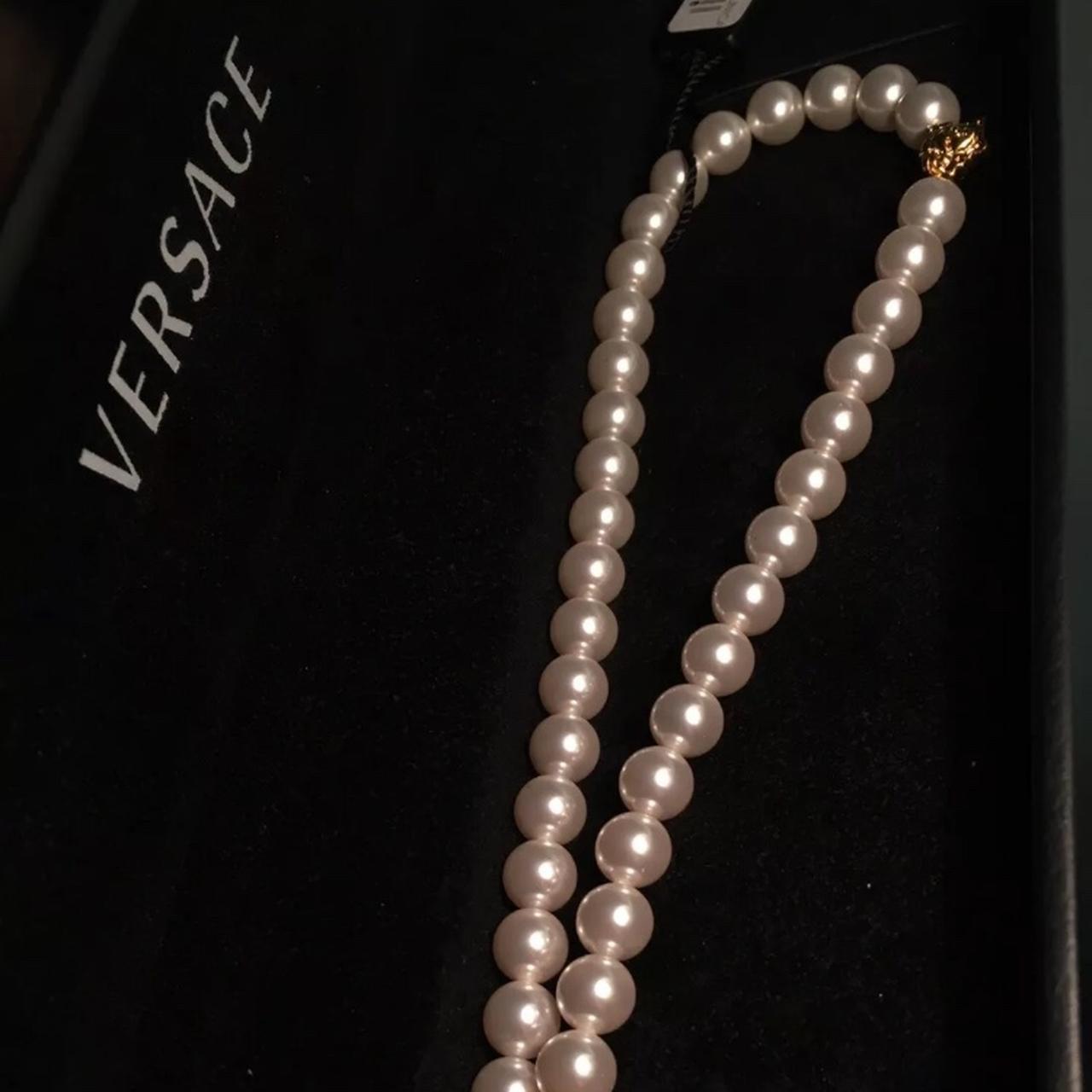 Versace sale pearl necklace