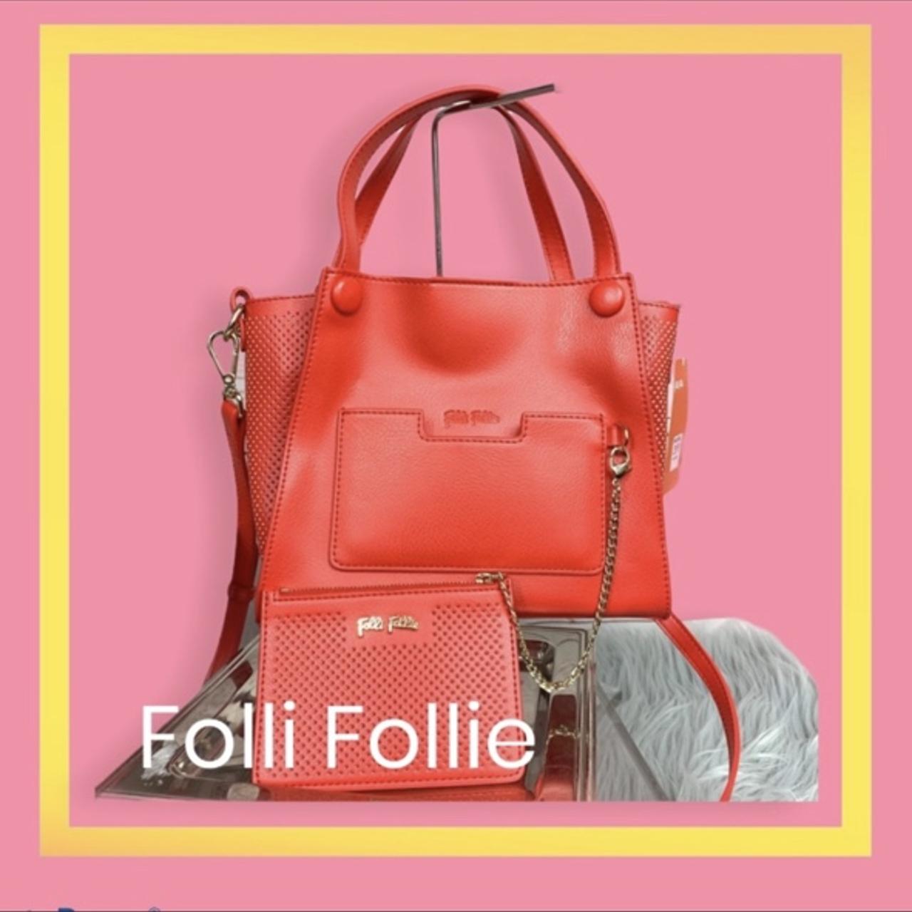 Folli Follie Women's Orange and Red Bag