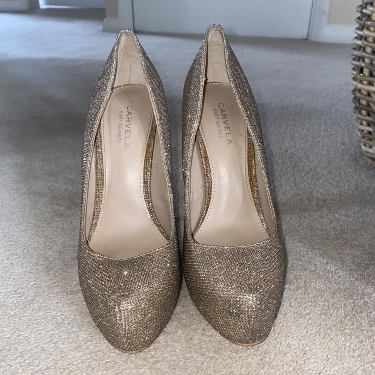 CARVELA Kurt Geiger Gold Heels!Only Worn A Handful... - Depop