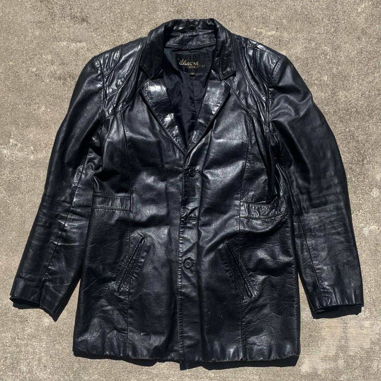 Wilson’s Leather Men's Black Jacket | Depop