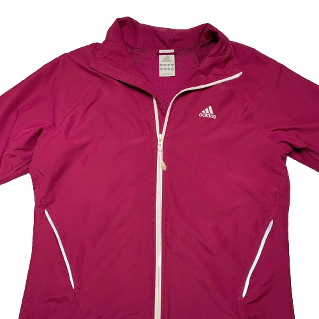 Adidas womens 2024 burgundy jacket