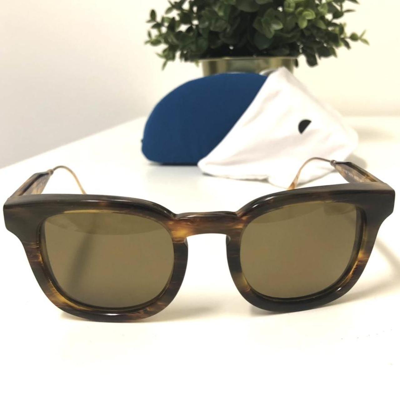Oliver Peoples Men's Gold and Brown Sunglasses (2)