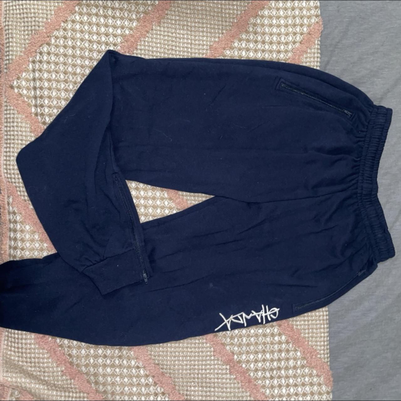 Unisex Ghanda Track Pants Navy BNWT Has zips on... Depop