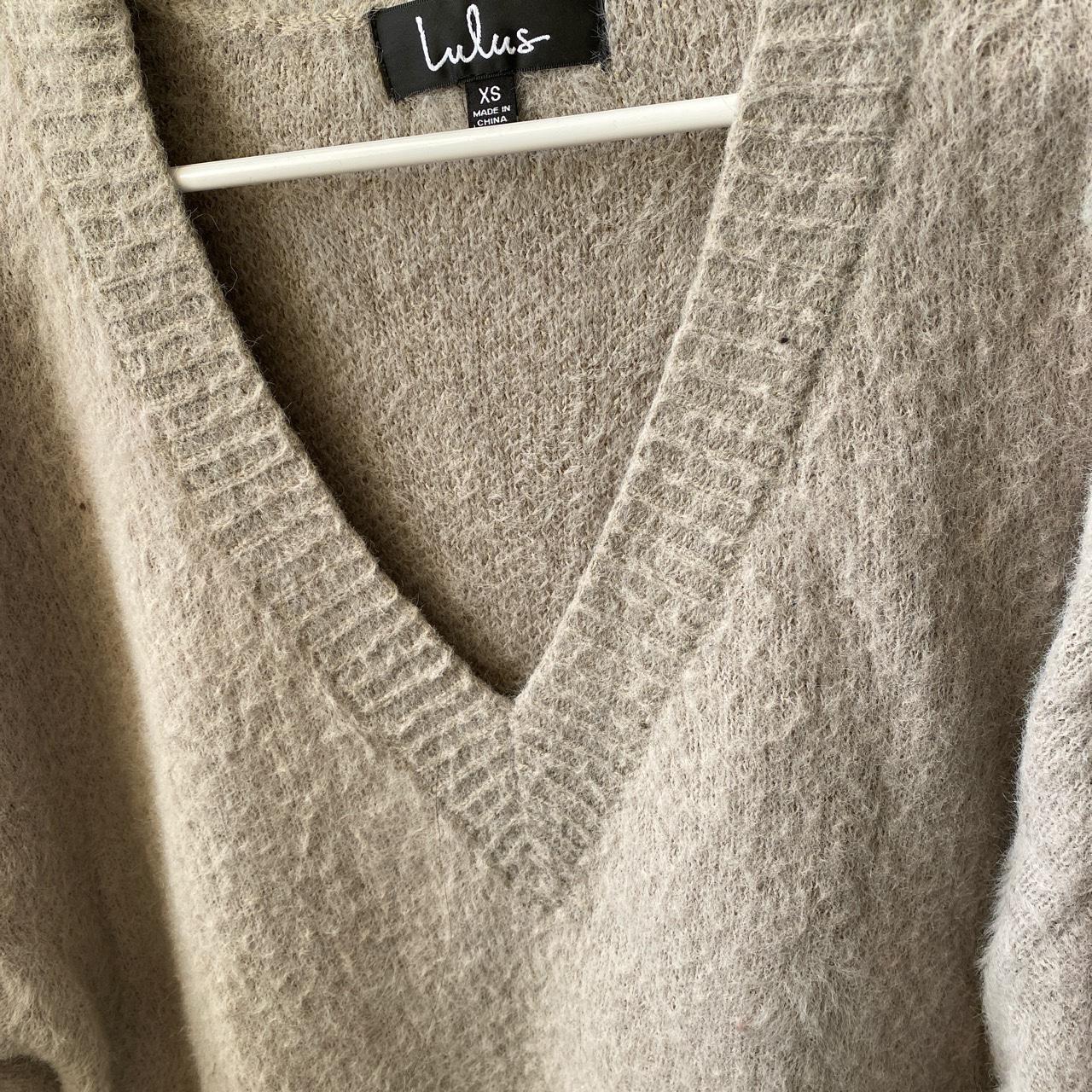 Lulu’s purple grey sweater. No flaws! - Depop