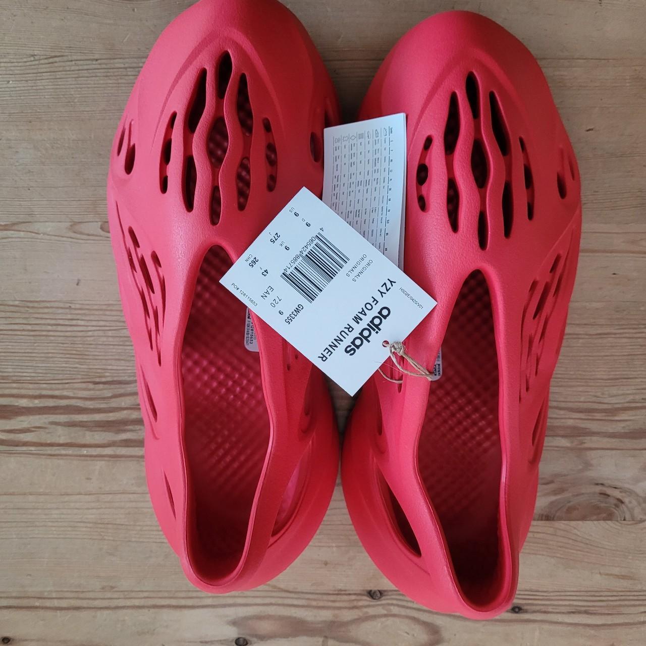 Yeezy Foam Runner 'vermilion'. Size 9 UK Brand... Depop
