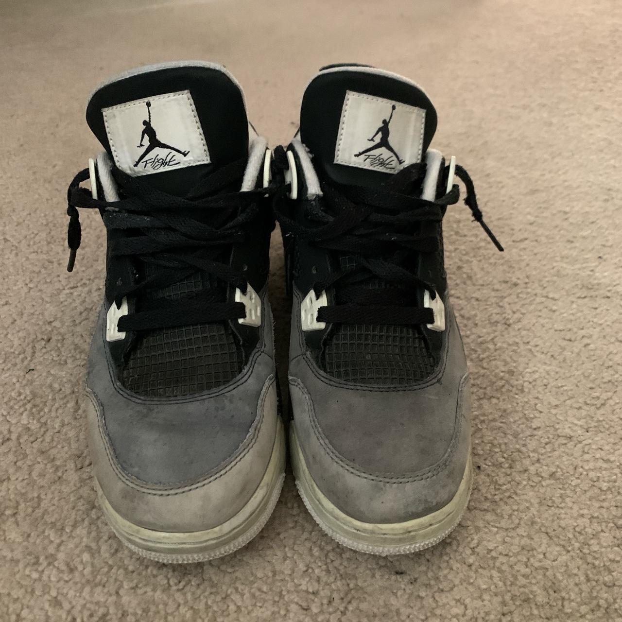 retro jordan 4 fearless , obviously worn condition.... - Depop