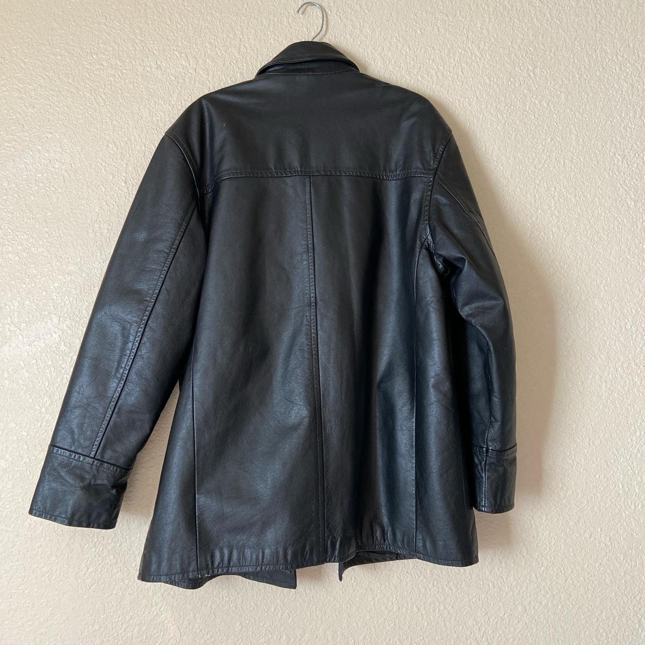 Phase 2 men’s leather coat with light... - Depop