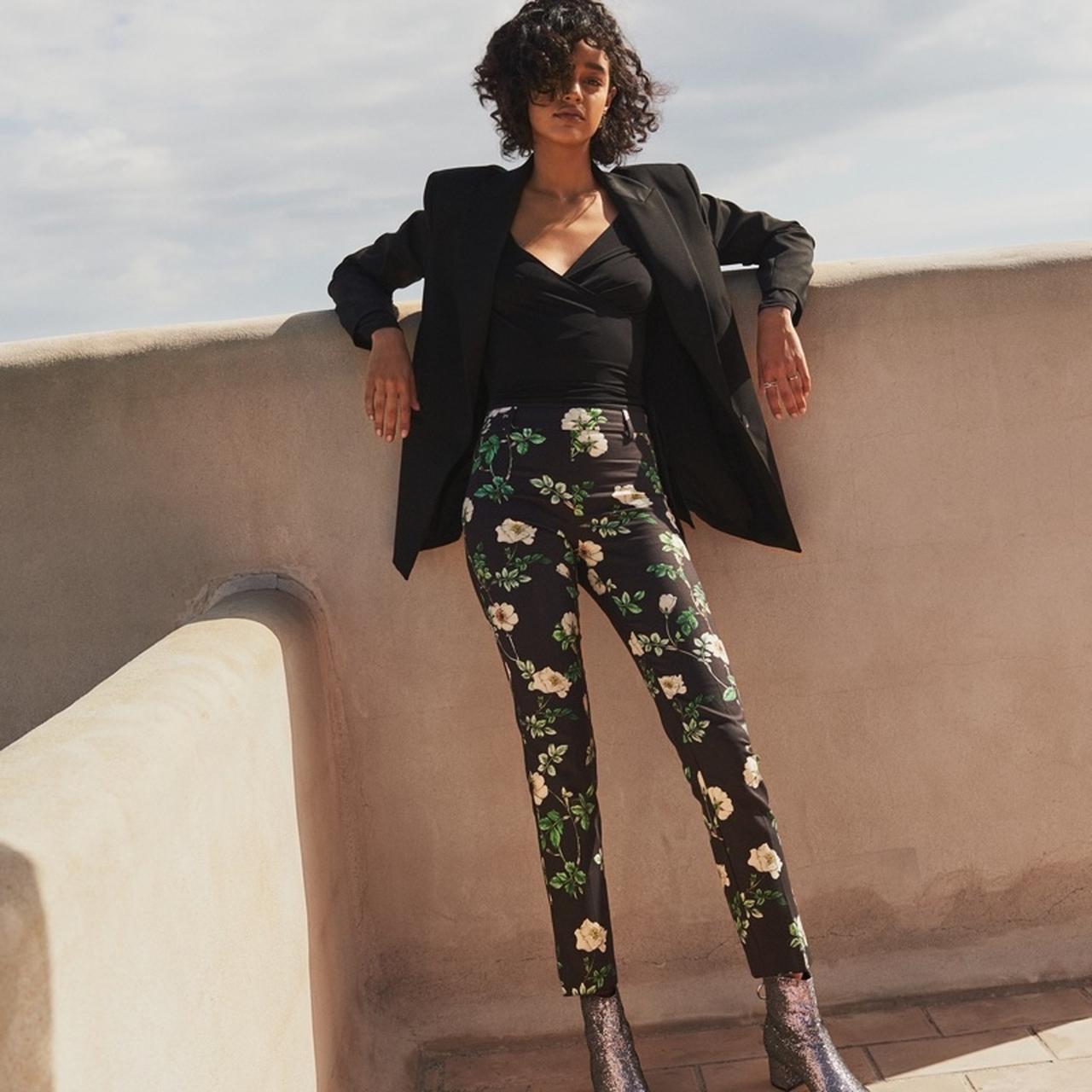 Floral trousers outlet h&m