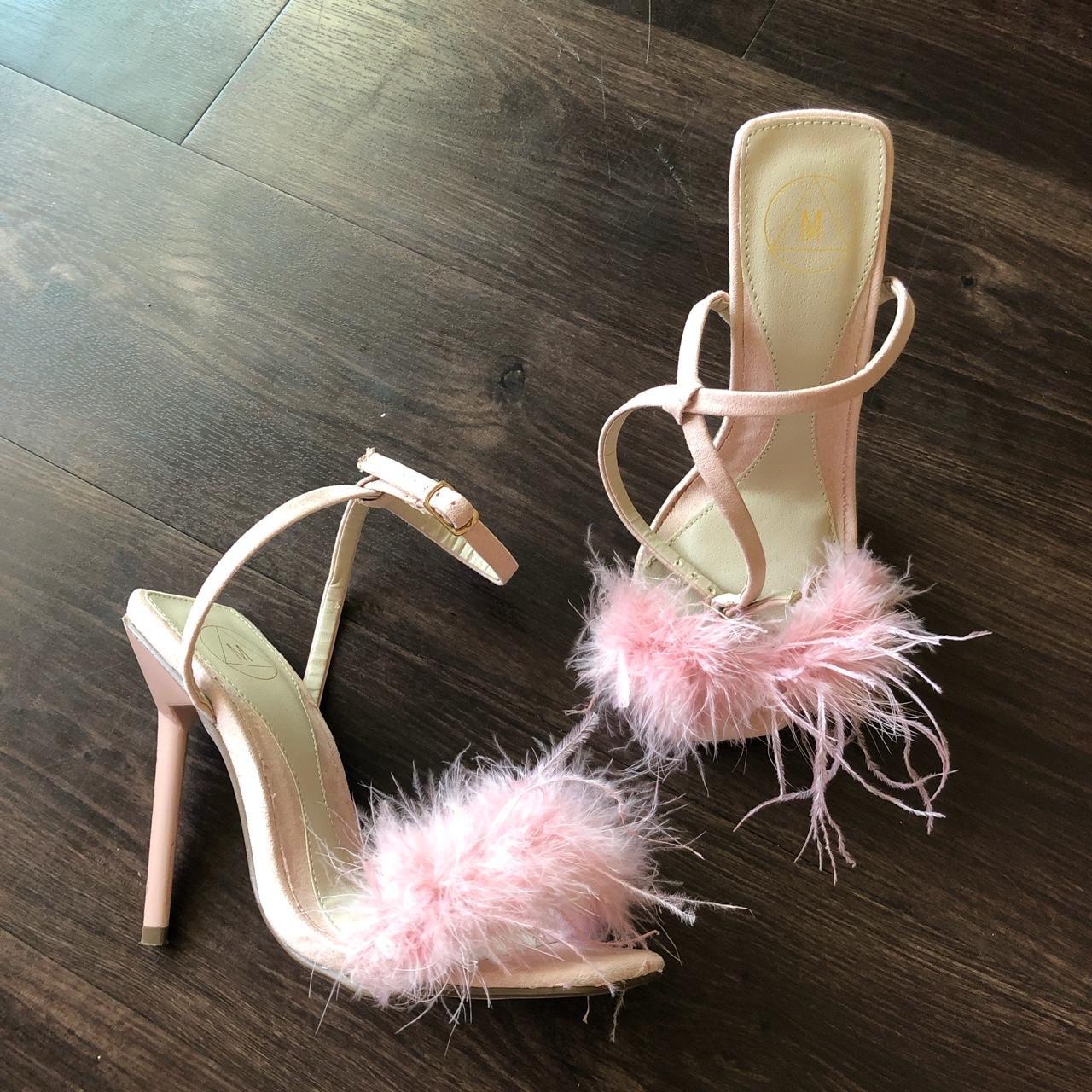 Missguided hot sale fluffy heels