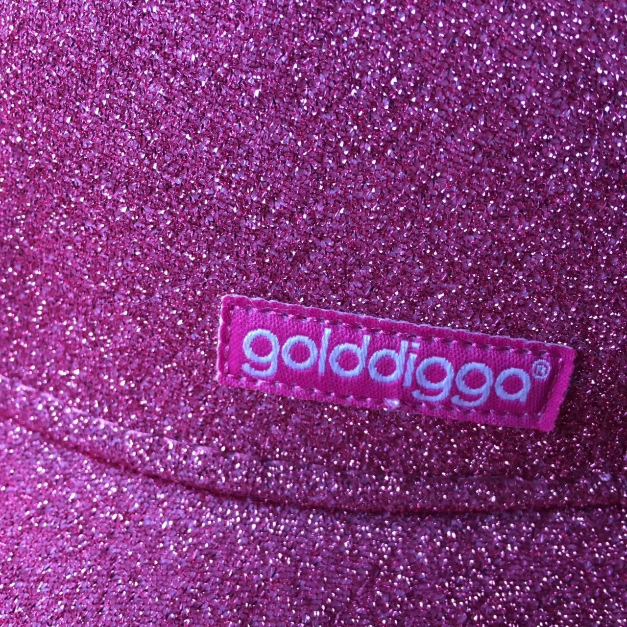 Dazzling Y2K golddigga pink glittery cap 🧢 brand new... Depop