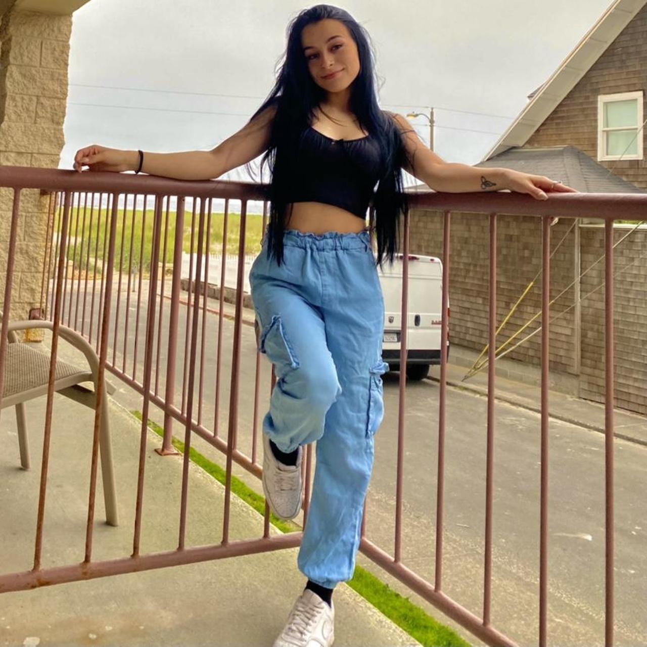 lightweight denim joggers