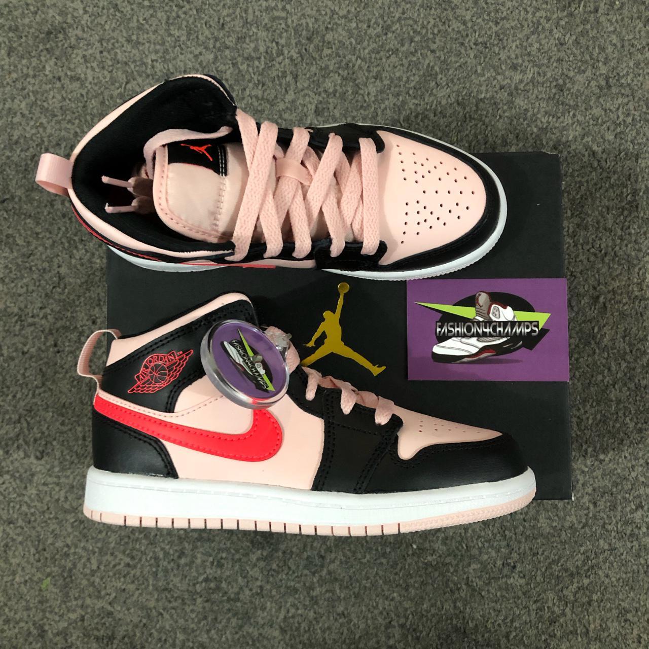 Air Jordan 1 Mid (Preschool), Atmosphere/Infrared... - Depop