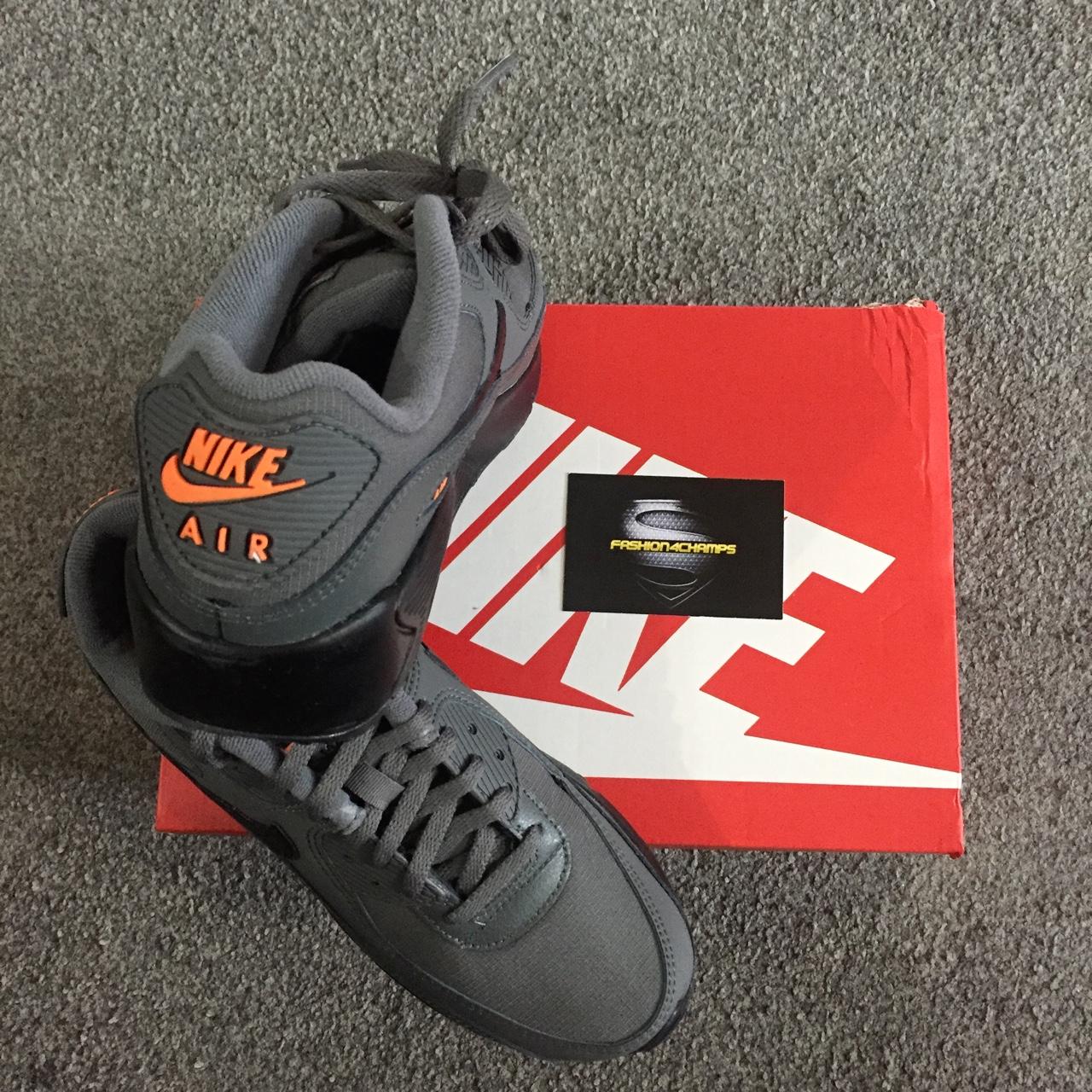 air max 90 iron grey orange