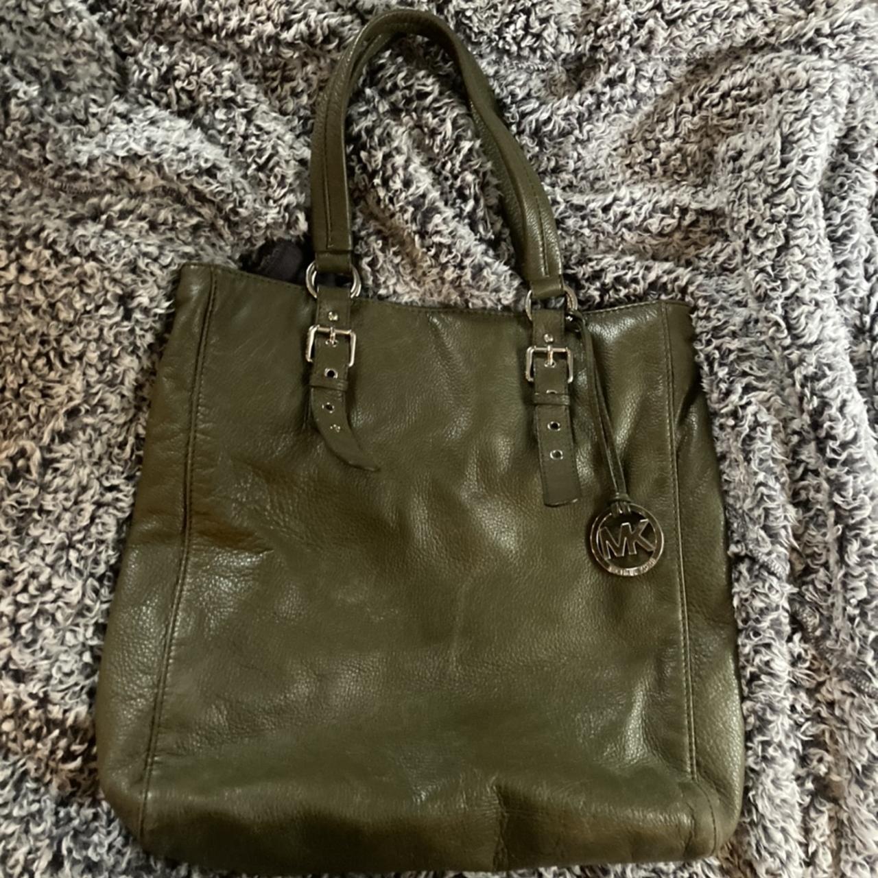 Michael kors olive green on sale tote