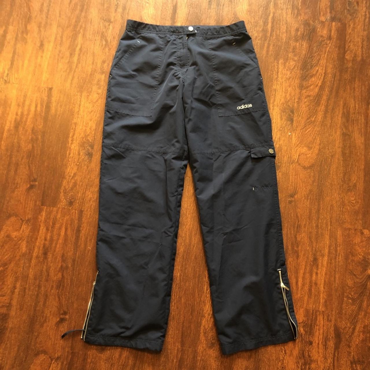 Adidas dark blue trackpants #adidas #trackpants - Depop