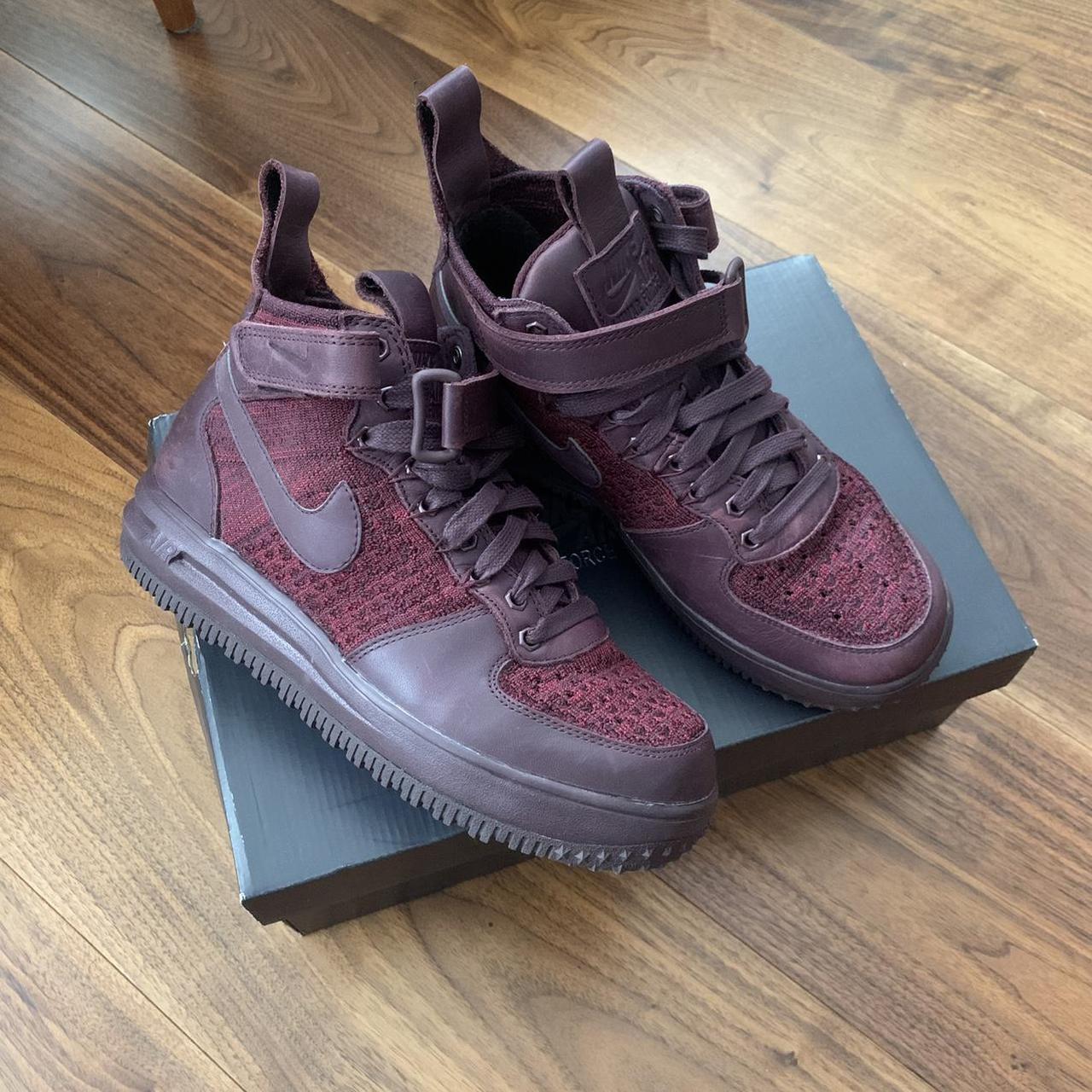 Nike air force 1 flyknit 2024 womens brown