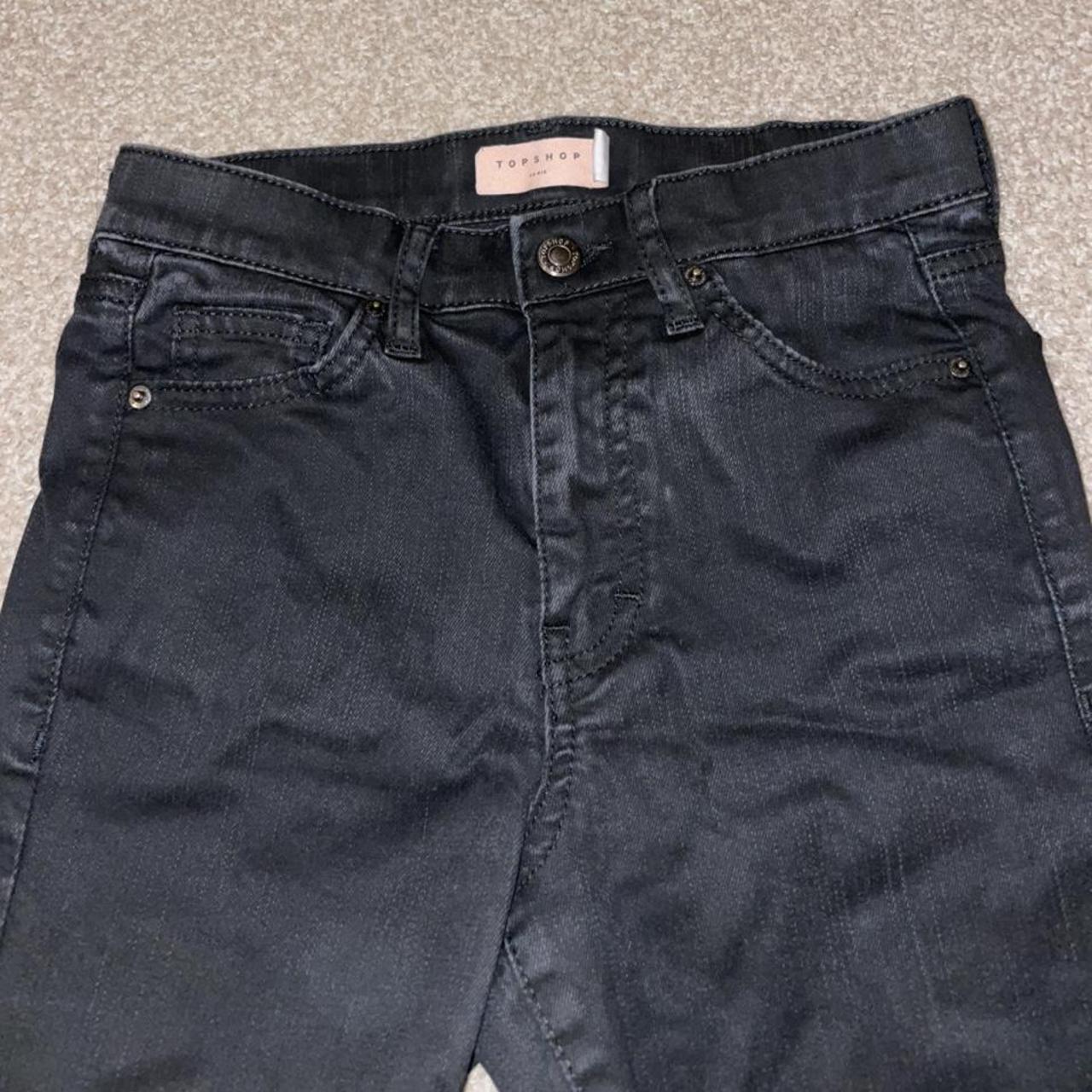 Topshop Jamie Faux Leather Pants Jean Mix Slightly Depop