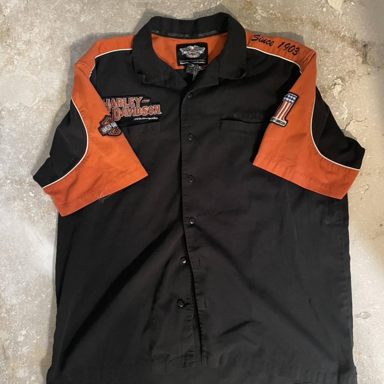 Harley Davidson button up - Depop