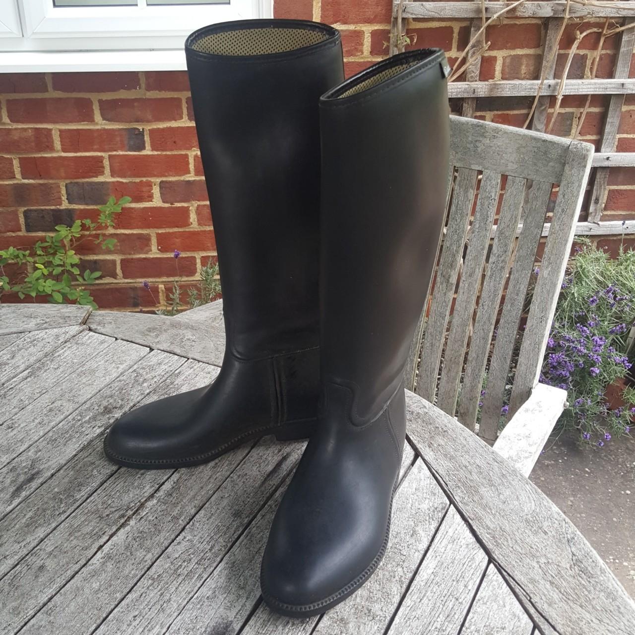 Aigle long black riding boots Worn a handful of... Depop