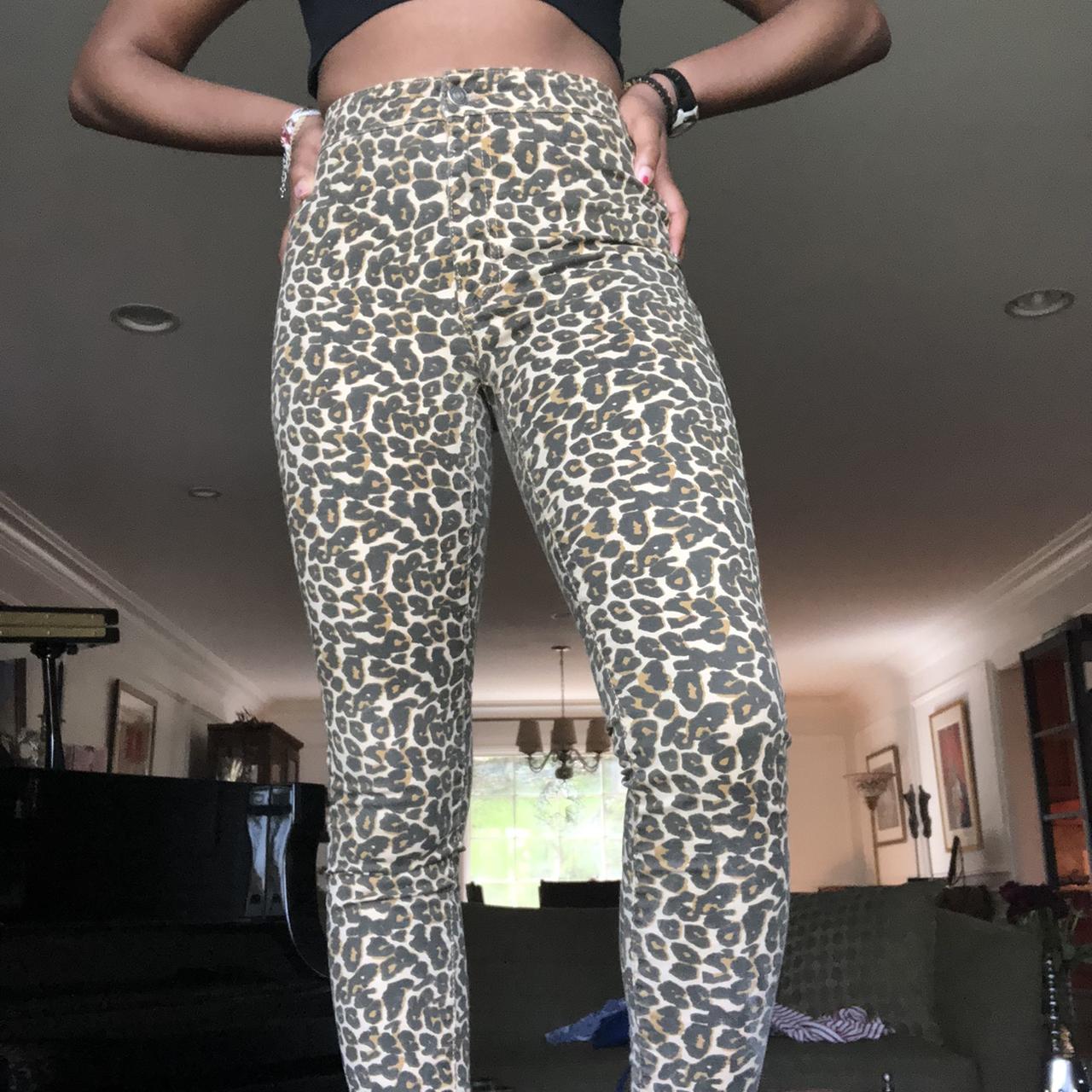 Adidas Leopard print leggings, Size Small, Brand - Depop